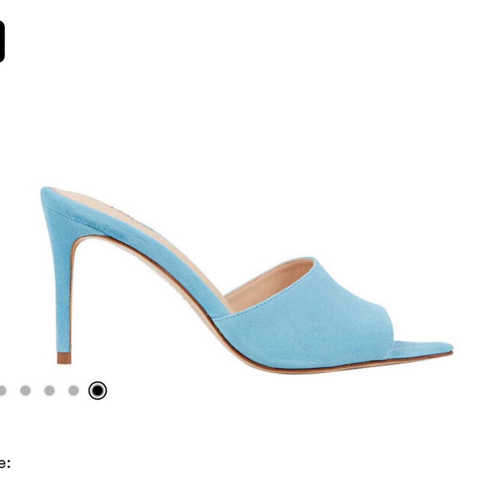 WITH BOX - L’Agence ‘Lolita’ Open Toe Suede Stilettos (EU 38)